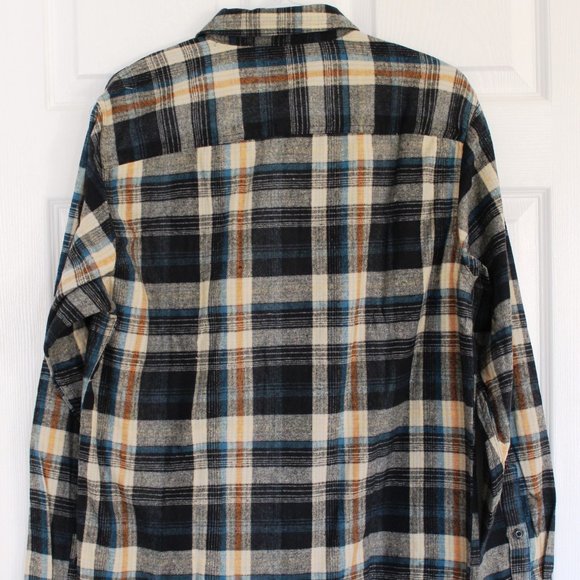 NEW Burnside Men's Long Sleeve Plaid Shirt - Medium - Picture 2 of 2